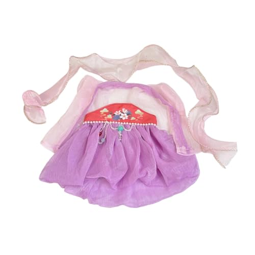 Colcolo Plüschpuppenkleidung für 38 cm, Puppenoutfit, Bequeme Cosplay-Kleidung für Kuscheltiere, Kostüme, Puppenkleidung, Mode, Violett von Colcolo