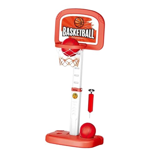Colcolo Pool-Basketballkorb mit Pumpe, Outdoor-Basketballkorb, Sommer-Basketballspiele für Kinder, Familie, Rot von Colcolo