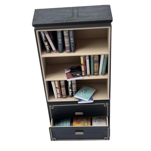 Colcolo Puppenhaus-Bücherregal im Maßstab 1:12, Modell, Sammlerstück, Mikrolandschaft, Basteln, Rollenspiel, Miniatur-Bücherregal, Mini-Aufbewahrungsschrank Colcolo Puppenhaus-Bücherregal im Maßstab 1:12, Modell, Sammlerstück, Mikrolandschaft, Basteln, Rollenspiel, Miniatur-Bücherregal, Mini-Aufbewahrungsschrank von Colcolo