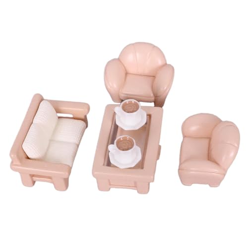 Colcolo Puppenhaus-Miniaturmöbel-Set, Hobby-Bastelset, Rollenspiele, klassisches Miniatur-Sofa, Teetisch, Spielzeug für Mädchen, 6 Stück Colcolo Puppenhaus-Miniaturmöbel-Set, Hobby-Bastelset, Rollenspiele, klassisches Miniatur-Sofa, Teetisch, Spielzeug für Mädchen, 6 Stück von Colcolo