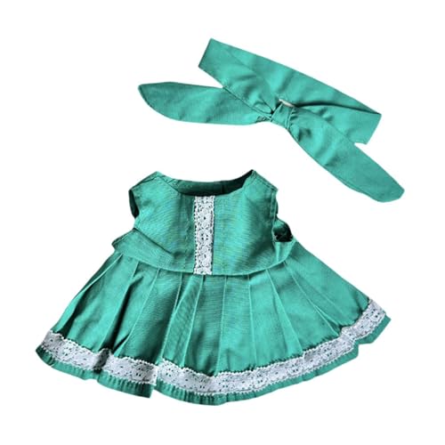 Colcolo Puppenkleid 20cm Plüsch Puppenkleidung Kleine Mädchen Geschenk Bequem Stylisch Kinderspielzeug Weich Puppen Selber Machen Puppen Puppenkleidung, GrÜn von Colcolo