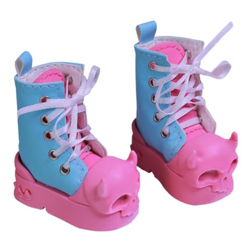 Colcolo Puppenschuhe Accessoires, handgefertigtes Kinderspielzeug, süßes DIY -Geschenkdekor, Mädchenpuppenschuhe, Lange Stiefel für 1/4 Puppen Ball Jointed, Rosa von Colcolo