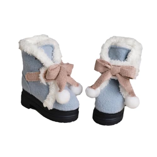 Colcolo Puppenschuhe für Damen im Maßstab 1/4, Winterschuhe, kreatives, realistisches Puppenkostüm, Miniatur-Kostümzubehör als Geschenk für Kinder, Blau von Colcolo