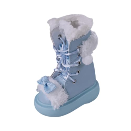 Colcolo Puppenstiefel Maßstab 1:4, Spielzeug Dekoration, Schuhe für Puppenfiguren, Fantasieaccessoires, Geschenkidee, Blau von Colcolo