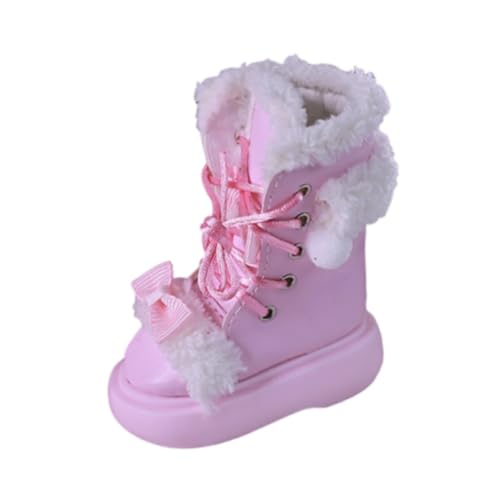 Colcolo Puppenstiefel Maßstab 1:4, Spielzeug Dekoration, Schuhe für Puppenfiguren, Fantasieaccessoires, Geschenkidee, Rosa von Colcolo