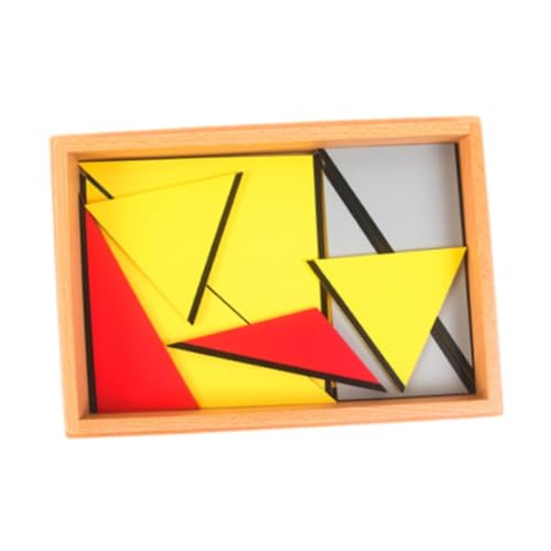 Colcolo Puzzle, Denksportaufgaben, 3D-Form-Muster-Block, pädagogische Holzpuzzles, Brettspiel für Erwachsene und Kinder, 26x17x3cm von Colcolo