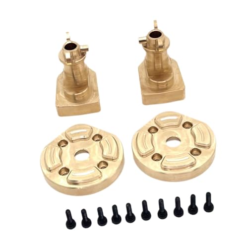 Colcolo RC Auto Getriebeabdeckung Teile Vorder- und Hinterachsabdeckungen Upgrade DIY Zubehör Teile Messing Achsschalen Gegengewichte für 1/12 RC Auto von Colcolo