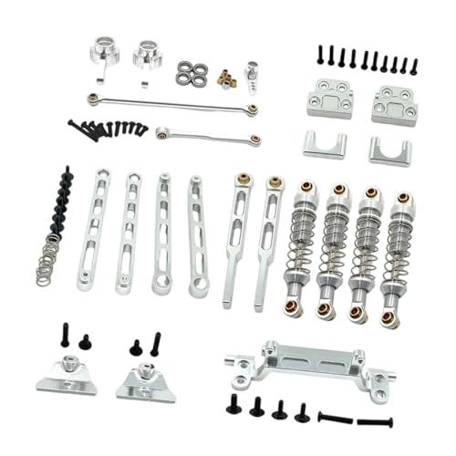 Colcolo RC-Upgrade-Teile, Zugstange, Stoßdämpfer vorne und hinten, Stoßdämpferhalterungen fürfür 1:12 MN82S MN82 MN82T, DIY-Zubehör, Argent Colcolo RC-Upgrade-Teile, Zugstange, Stoßdämpfer vorne und hinten, Stoßdämpferhalterungen fürfür 1:12 MN82S MN82 MN82T, DIY-Zubehör, Argent von Colcolo