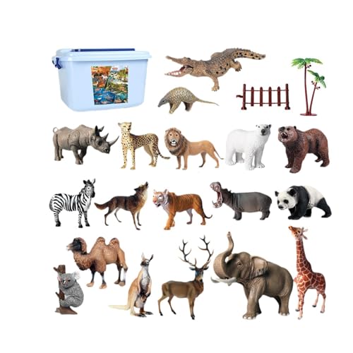 Colcolo Realistische Tiere Model Playset Animal Playset Miniatur Realistic Craft Kids Cognitive Toy für Jungen und Mädchen Party Gefälligkeiten von Colcolo