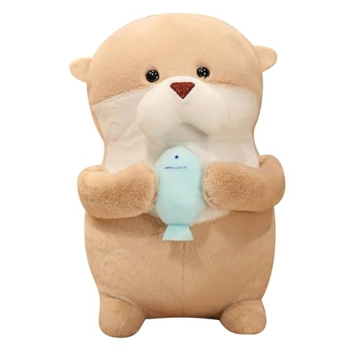 Colcolo Realistischer Otter, Stofftier, Plüschpuppe, lebensechtes Otter-Plüschtier, Sofa-Ornamente für Erwachsene, Kinder, Teenager, kreative Geschenke, 21CM von Colcolo