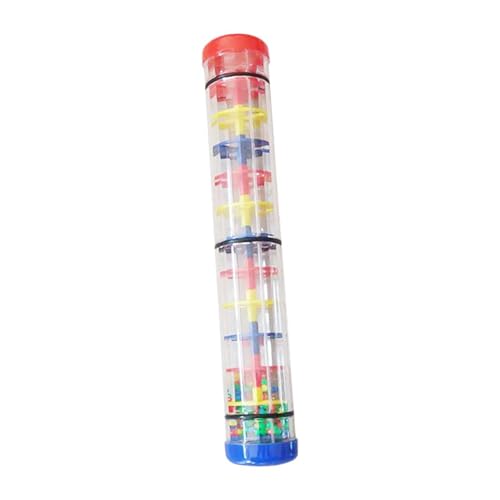 Colcolo Regenmacher-Spielzeug, Perlen-Regentropfen-Baby-Rassel-Shaker, entwicklungsfördernder Regen-Sound-Regenstab, für Kinder, Babys, Jungen und Mädchen, 30cm von Colcolo