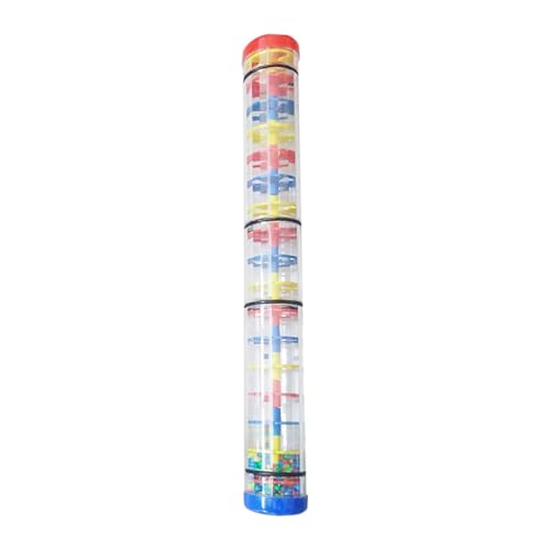 Colcolo Regenmacher-Spielzeug, Perlen-Regentropfen-Baby-Rassel-Shaker, entwicklungsfördernder Regen-Sound-Regenstab, für Kinder, Babys, Jungen und Mädchen, 40cm von Colcolo