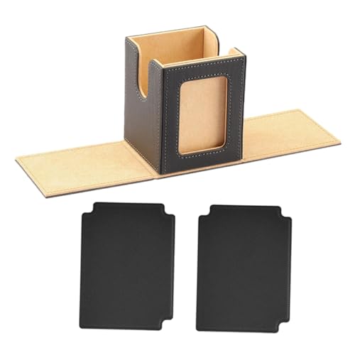 Colcolo Sammelkarten-Deckbox-Halter, Sammelkarten-Spielzeug mit Trennwänden, Kartenaufbewahrungsbox, Kartenvitrine für Baseball-Kartenalbum, Khaki von Colcolo