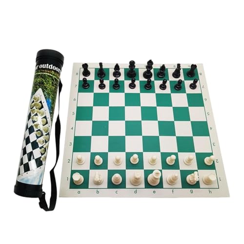 Colcolo Schachspiel, Reisebrettspiele, pädagogisches professionelles Roll-up-Schachbrett-Set, tragbar für unterwegs, Erwachsene, Anfänger, 35cmx8cmx8cm Colcolo Schachspiel, Reisebrettspiele, pädagogisches professionelles Roll-up-Schachbrett-Set, tragbar für unterwegs, Erwachsene, Anfänger, 35cmx8cmx8cm von Colcolo