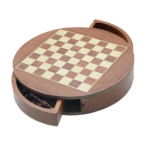 Colcolo Schachspiel aus Holz, Schachbrett und Figuren, klassisch, tragbar, pädagogisch, mit Aufbewahrungsschublade, Brettspiel für Kinder, Erwachsene, von Colcolo