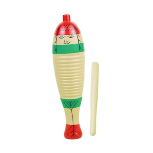 Colcolo Schlaginstrument Trommelinstrument Geburtstagsgeschenke Musikspielzeug Holzinstrument Musikalischer Schlagblock für Kinder Baby , Mehrfarbig, 21cm von Colcolo