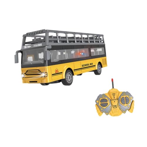 Colcolo Schulbus Spielzeug RC Auto 1/30 Elektronische Fahrzeuge Bildungssimulation Fernbedienung Auto Fahrzeuge RC Modellauto Spielzeug RC Bus, Doubledecker Bus A von Colcolo