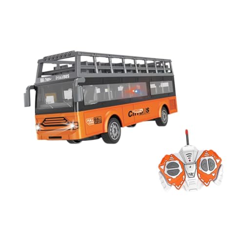 Colcolo Schulbus Spielzeug RC Auto 1/30 Elektronische Fahrzeuge Bildungssimulation Fernbedienung Auto Fahrzeuge RC Modellauto Spielzeug RC Bus, Doubledecker Bus B von Colcolo