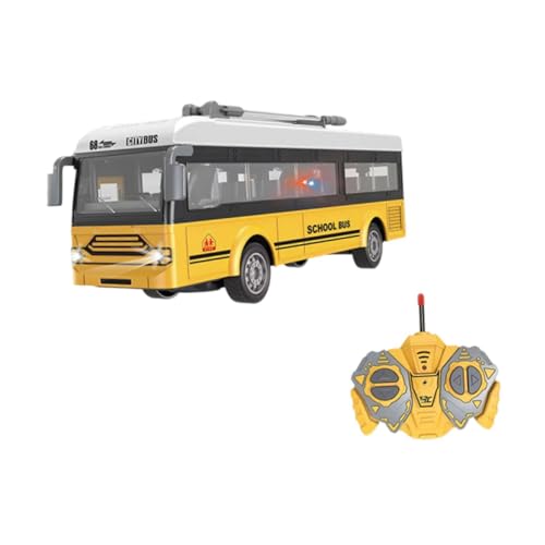 Colcolo Schulbus Spielzeug RC Auto 1/30 Elektronische Fahrzeuge Bildungssimulation Fernbedienung Auto Fahrzeuge RC Modellauto Spielzeug RC Bus, Yellow School Bus B von Colcolo