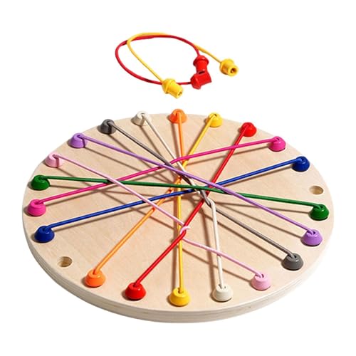 Colcolo Seil-Entwirrungsspielzeug, Knoten-Spielzeug, Tischspiel, tragbares Intelligenzentwicklungs-Seil-Puzzle-Herausforderungsspielzeug für Kinder, Runden von Colcolo