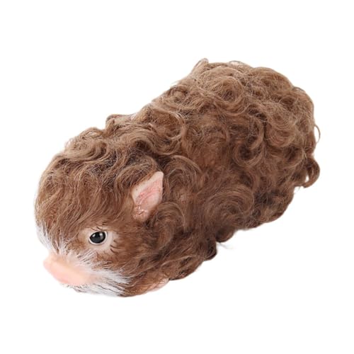 Colcolo Silicon Pig Doll Miniatur Tiere Spielzeug lockiges Haar Mini Ferkel Miniatur wiedergeborenes Schwein Spielzeug für Ornamentsfoto -Requisiten von Colcolo