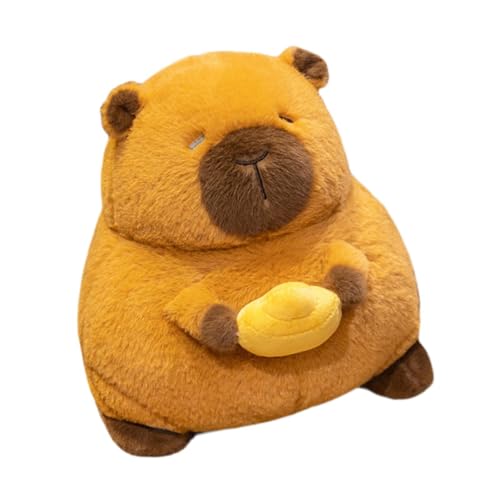 Colcolo Simulation Capybara Plüsch Dekoration Entzückende Hält Yuan Bao Weiche 28cm Neujahr Ornament Stofftier für Familie von Colcolo