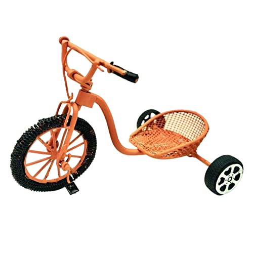 Colcolo Simuliertes Miniatur Dreirad Modell Trike 1:12 Puppenhaus Möbel Set Zubehör Dekoration, 3 Rad klein von Colcolo