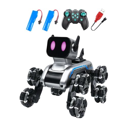 Colcolo Smart RC Roboter Spielzeug Hund Roboterhunde Elektronisches Haustierspielzeug Fernbedienungsspielzeug für Teenager im Alter von 3 4 5 6 7 Jahren, Doppelte Kraft von Colcolo