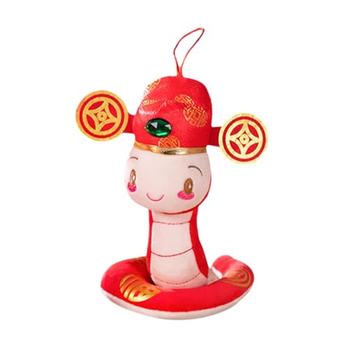 Colcolo Snake Gefülltes Tier Gefülltes Plüsch Tier Tier Spielzeug Bequeme Kreative PartyZubehör Snake Puppe für Home Holiday Desk, 22cm mit Lanyard von Colcolo