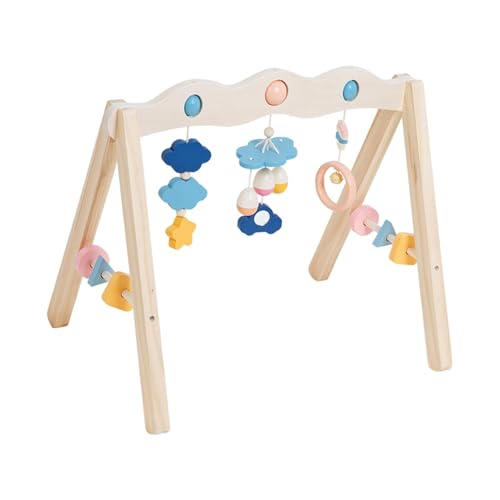 Colcolo Spielgymnastikrahmen, Babyspielzeug, Holzständer, Baby-Spielgymnastik, Dekor für die frühe Entwicklung, praktisches Aktivitätszentrum, Hängestange für von Colcolo