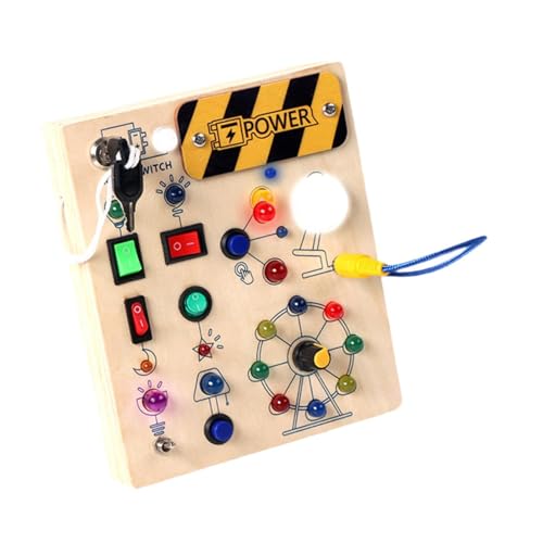 Colcolo Switch Busy Board Feinmotorik Lernspielzeug Reisespielzeug Montessori Spielzeug für Feiern Kinder Kinder 2 3 4 Jahre alt, Style B von Colcolo