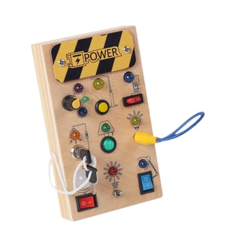 Colcolo Switch Busy Board Feinmotorik Lernspielzeug Reisespielzeug Montessori Spielzeug für Feiern Kinder Kinder 2 3 4 Jahre alt, Style C von Colcolo