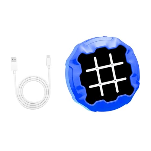 Colcolo Tac Toe Bolt Spiel Handheld Puzzle Spielkonsole Bildung Einzelspielermodus Interaktives elektronisches Puzzle für Flugzeug, Blau von Colcolo