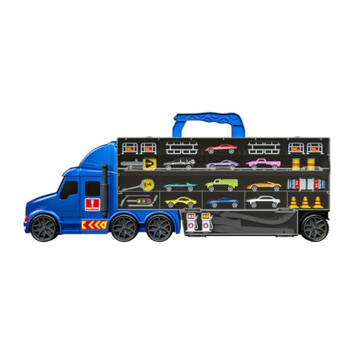 Colcolo Transport-LKW-Spielzeugset, Transport-LKW-Spielzeug für Kinder, Transport-LKW-Spielzeug für Kleinkinder, Jungen, Mädchen, 2 3 4 5 6 Jahre alt, Blau von Colcolo