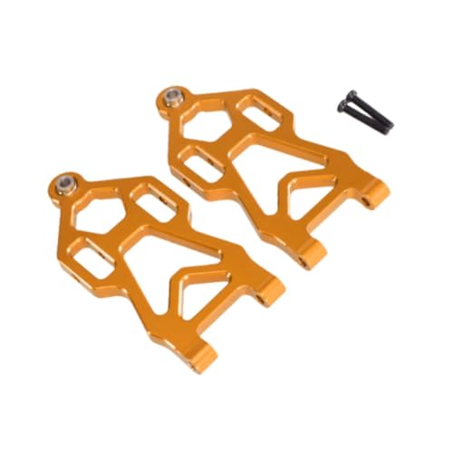 Colcolo Vordere untere Arme Schwingen Arme RC -Suspensionsarme Kit leicht zu ersetzen für 1/16 RC -Auto stark für Suchiyu 16101 16102, Gold von Colcolo