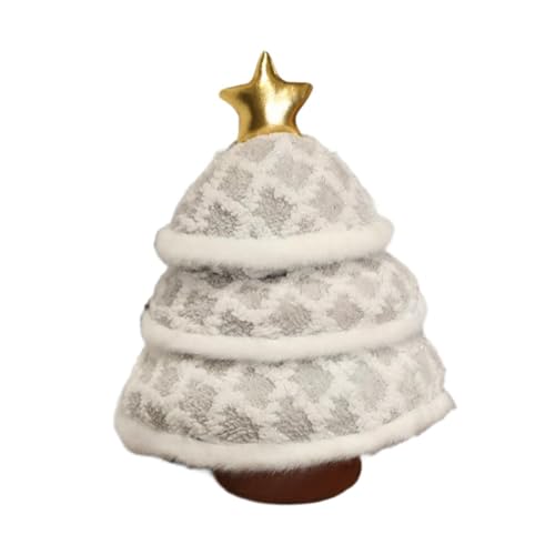 Colcolo Weihnachtsbaum-Plüschtier, kreative Heimdekoration, leichte Weihnachtsbaumpuppe, Wohnung, Zuhause, Auto, Teenager, Silber von Colcolo