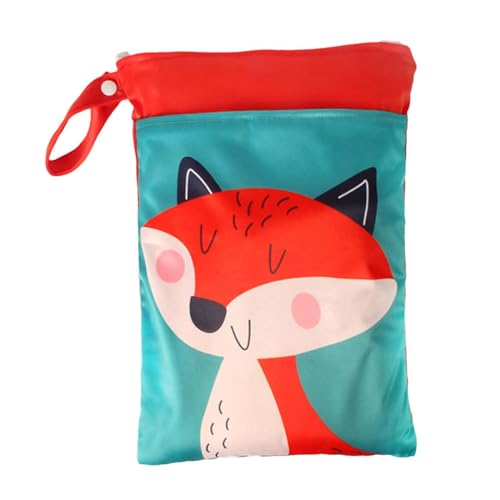 Colcolo Wickeltasche, tragbare Wickeltasche für Kleinkinder, 25 cm x 35 cm, Baby-Wickeltasche, Windel-Organizer für Reisen, Outdoor, Fuchs von Colcolo