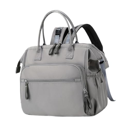 Colcolo Windel Tasche Beutel Baby Windelbeutel Mommy Tte, Multifunktional von Windel -Rucksack -Multi -Taschen für das Ausflugs im Fitnessstudio nach Hause, Grau von Colcolo