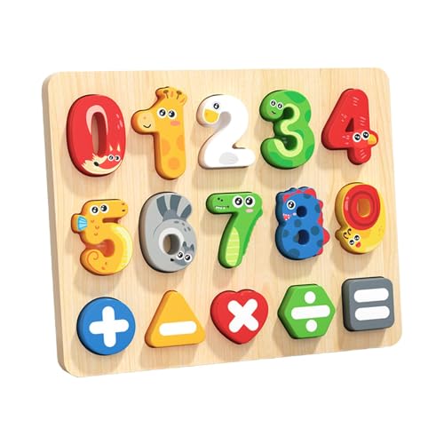 Colcolo Zahlen-Tier-Puzzle, Lernspielzeug, passendes Spiel, frühes pädagogisches Puzzle für Jungen und Mädchen im Alter von 1 2 3 Jahren, Kindergeschenke Colcolo Zahlen-Tier-Puzzle, Lernspielzeug, passendes Spiel, frühes pädagogisches Puzzle für Jungen und Mädchen im Alter von 1 2 3 Jahren, Kindergeschenke von Colcolo