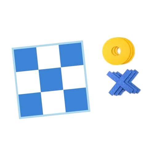 Colcolo Zehen Schach Set Brettspiel Eltern Kind Interaktion Klassiker Brain Teaser XO Spielzeug Bildungsspielzeug für Kinder Familien im Alter von 3+, 120 cm Und Blau von Colcolo