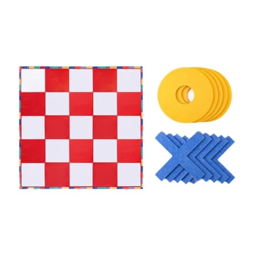 Colcolo Zehen Schach Set Brettspiel Eltern Kind Interaktion Klassiker Brain Teaser XO Spielzeug Bildungsspielzeug für Kinder Familien im Alter von 3+, 180 cm Und Rot von Colcolo