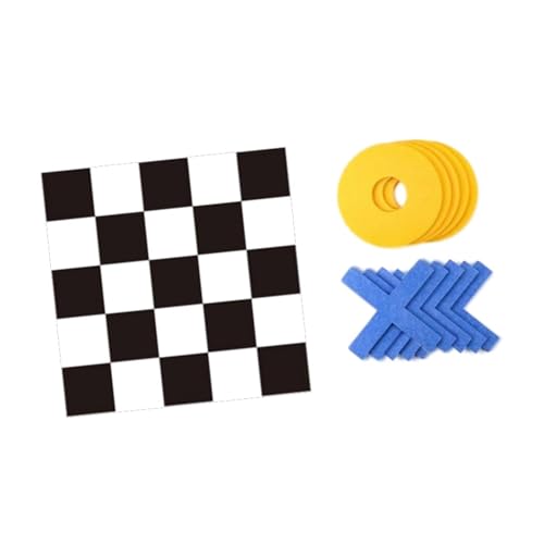 Colcolo Zehen Schach Set Brettspiel Eltern Kind Interaktion Klassiker Brain Teaser XO Spielzeug Bildungsspielzeug für Kinder Familien im Alter von 3+, 180 cm Und Schwarz von Colcolo