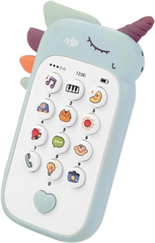 Collazoey Baby Handy,Baby Spielzeug ab 6 9 Monate, Lernspaß Smart Phone mit Liedern Geräuschen Wörter Sätze und Blinkenden Lichtern,Geschenk Mädchen Jungen (Blau) von Collazoey