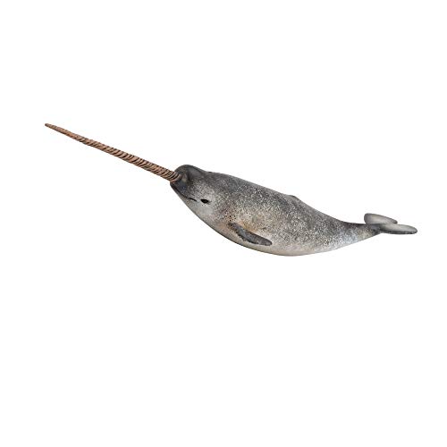 Collecta 88615 Narwhal Tiere Tierspielzeug, Einfarbig, Grau von Collecta