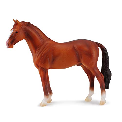 Collecta Hanoverian Stallion Chestnut Figur, Tierdruck, Mehrfarbig, 14,5 cm L x 11,9 cm H (88432) von Collecta