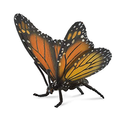 Collecta Insekten Monarch Schmetterling Spielfigur - Authentisches handbemaltes Modell, Orange/Abendrot im Zickzackmuster (Sunset Chevron) von Collecta