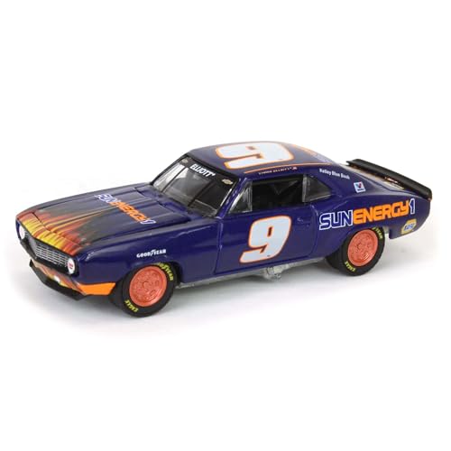 1969 Chevy #9 "Chase Elliott - Motorsports First Win Tribute Purple Metallic with Flames Hobby Exclusive Series 1/64 Diecast Model Car by Greenlight 30494 von Collectibles