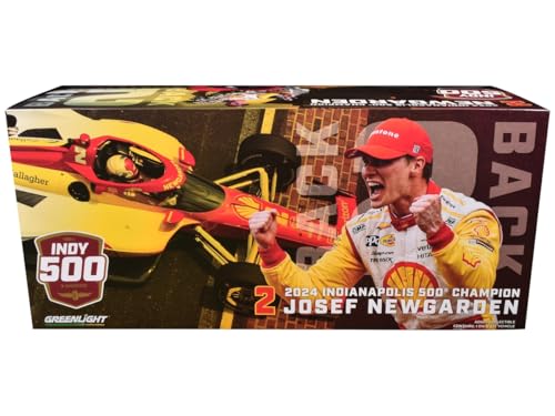 Greenlight 11257 Dallara 2024 NTT IndyCar Series - #2 Josef Newgarden/Team Penske, Shell Oil/2024 500 Champion 1:18 Scale Diecast von Collectibles