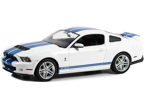 Greenlight 13674 GT500 Performance White with Grabber Blue Stripes 1/18 Diecast Model Car von Collectibles