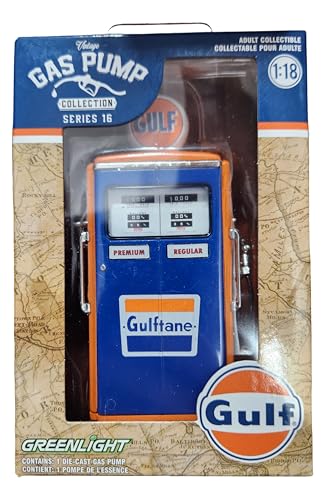 Greenlight 14160-C Vintage Gaspumpen Serie 16-1954 Tokheim 350 Twin Gaspumpe - Gulf Oil Maßstab 1:18 von Collectibles